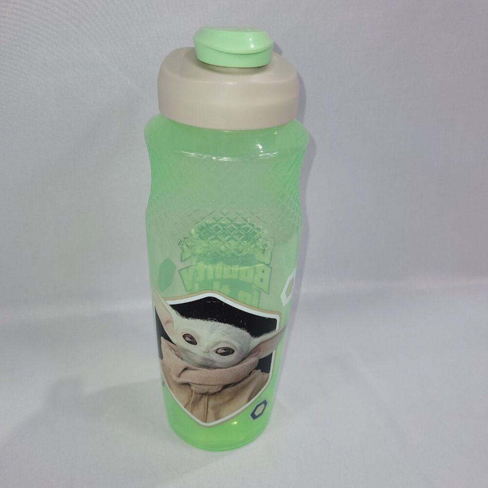 Star Wars Mandalorian Grogu Baby Yoda 10" Plastic Water Bottle